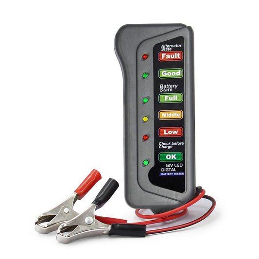 12V Digital Bilbatteritestare med Flera Funktioner