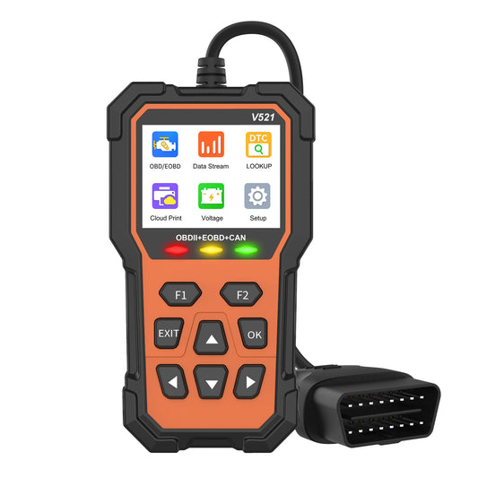 Färgskärm 2.8 Tum OBD2 Bilscanner Diagnosverktyg V521