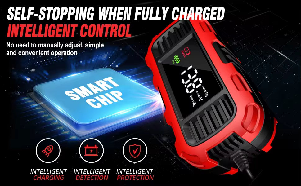 Pulse Repair 12V/2A blybatteriladdare (FOXSUR FBC1202E) Tillbehör