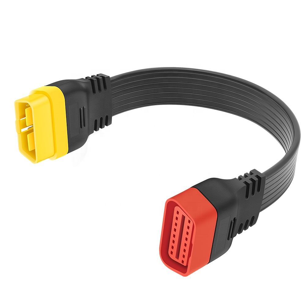 Flat 16-pin OBD2 Förlängningskabel