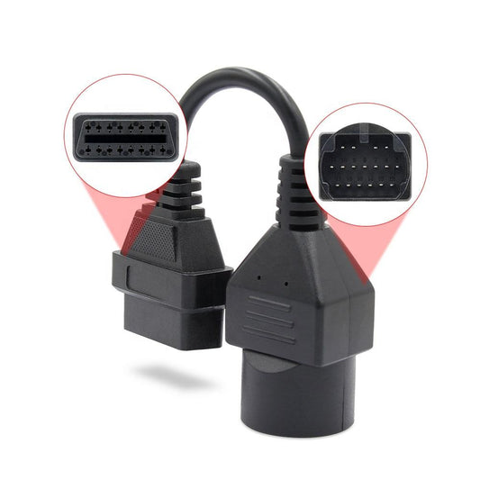 OBDI 17 Pin Kabel för Mazda till OBDII 16 Pin Diagnosverktyg