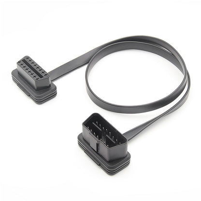 OBD2 Flat Extension Cable Manlig till Kvinna Diagnostikadapter