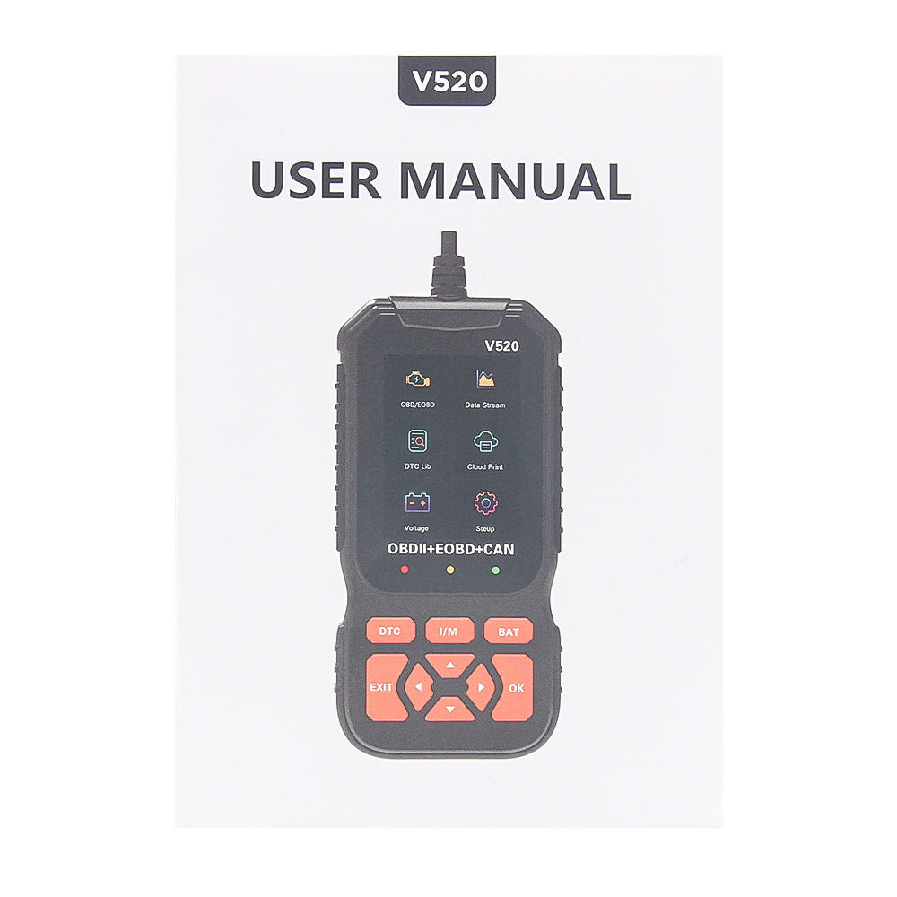 OBD2 Full Function V520 Bil Diagnostikverktyg med Syresensorstest