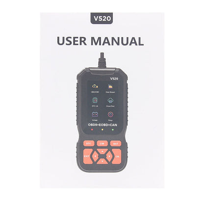 OBD2 Full Function V520 Bil Diagnostikverktyg med Syresensorstest