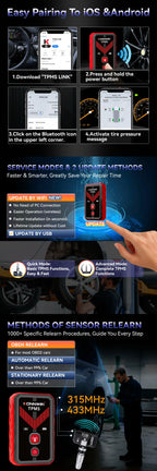 KONNWEI TK100 TPMS-programmeringsverktyg (TPMS Program Tool) - Felkodsläsare