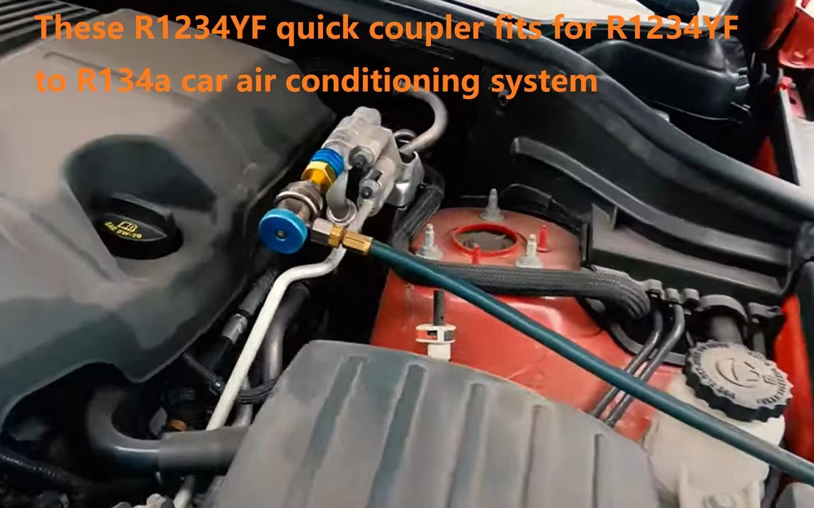 R1234YF till R134A lågtryckssnabbkoppling för bilens AC-system