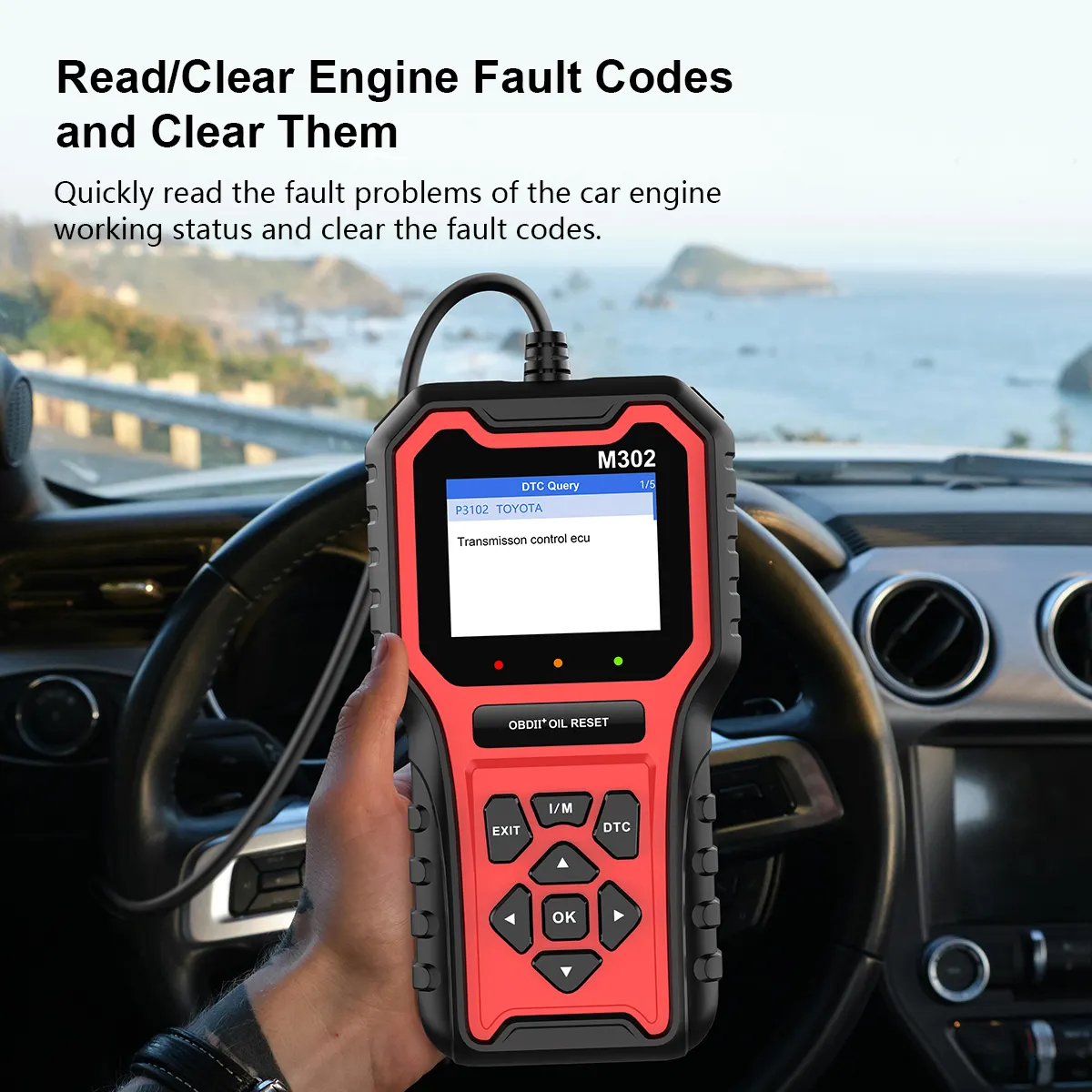 M302 OBD2 Bilskanner - Diagnosverktyg för Fordon