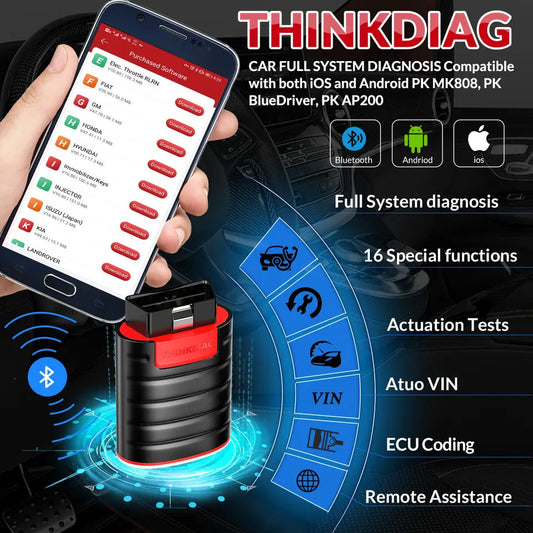 Thinkcar THINKDIAG OBD2 Scanner - 1 Års Gratis Uppdatering