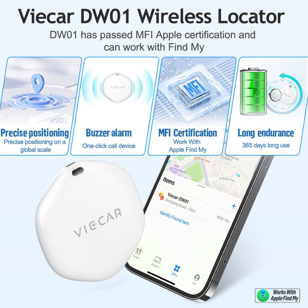 DW01 Bluetooth GPS Tracker för Bil och Motorcykel
