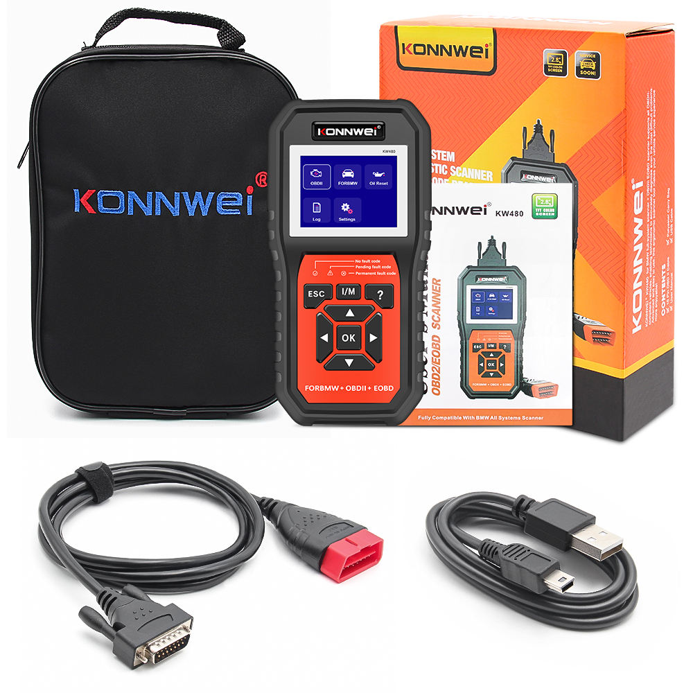 KONNWEI KW480 OBD2 Scanner för BMW - Full System Diagnostic Tool