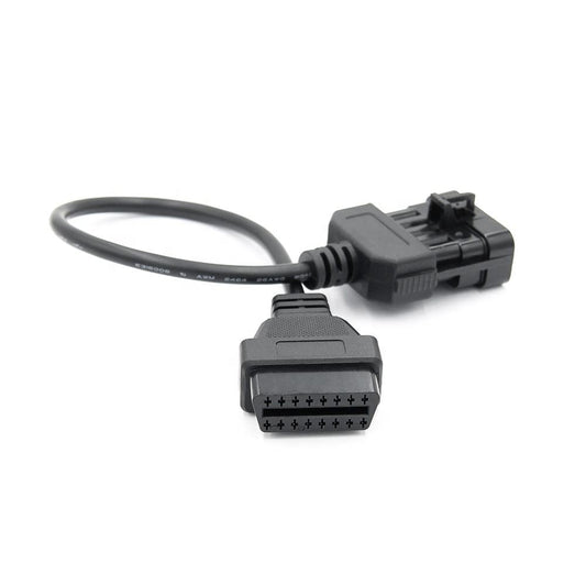 10 Pin till OBD2 16 Pin Connector Kabel för Vauxhall och Opel