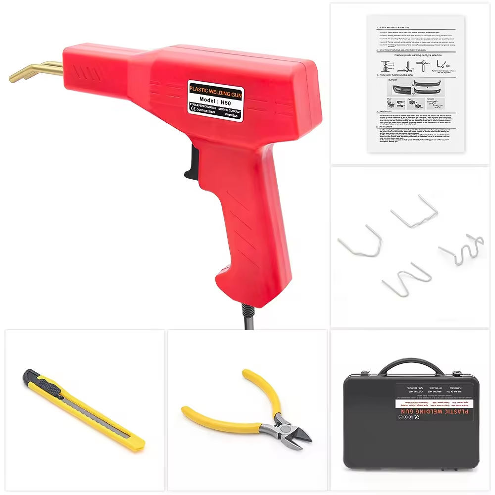 50W Handheld Plastic Welder with 200PCS Staples