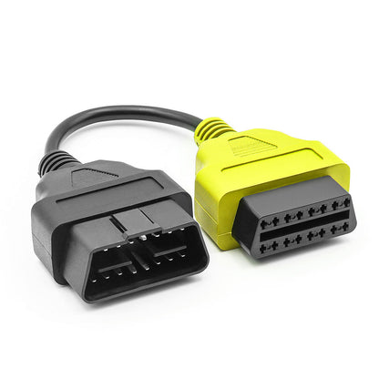 6-Färgad OBD OBD2-kontakt för FiatECUScan Adapter