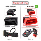 KONNWEI KW680 – OBD2/EOBD/CAN Felkodsläsare med DTC-uppslag, Livedata & O2-sensortest Felkodsläsare