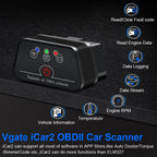 Vgate WiFi iCar 2 OBD2 Scanner - Diagnosverktyg för Bil