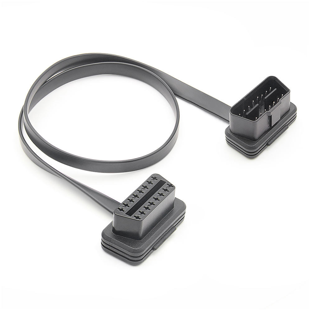 OBD2 Flat Extension Cable Manlig till Kvinna Diagnostikadapter