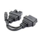 OBD 16-pin hane till 12-pin diagnos kabel för Mitsubishi