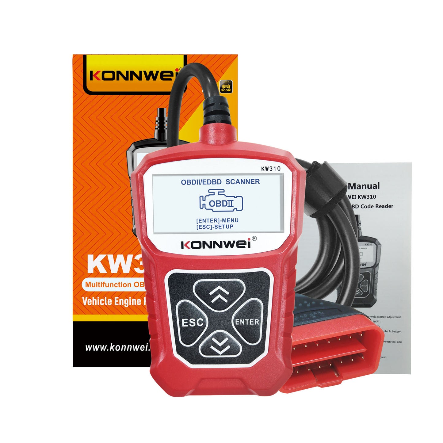 Multi-Functions Auto Diagnostic Tool Scanner KW310