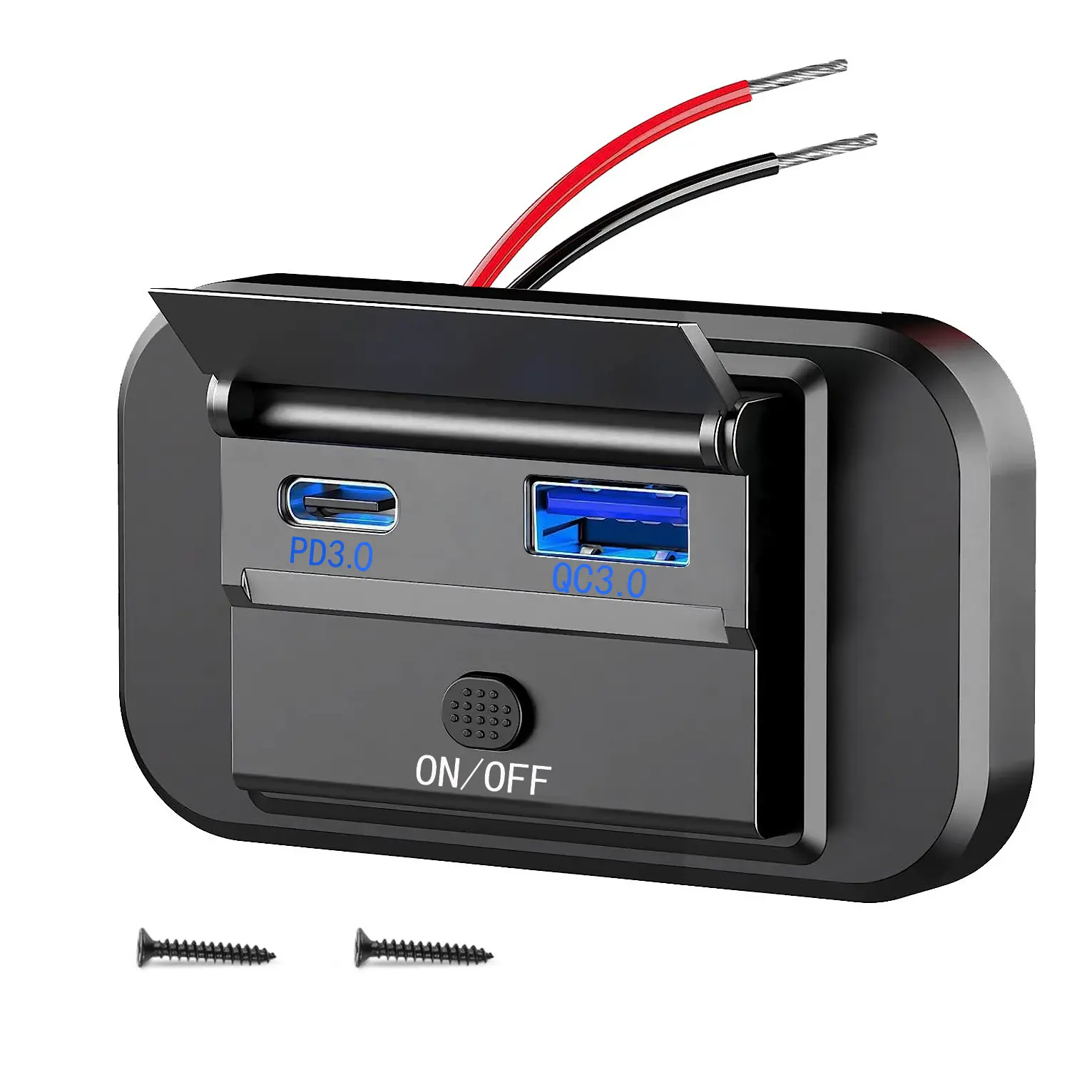 PD3.0+QC3.0 Bil Laddare med Dubbel USB-anslutning Tillbehör