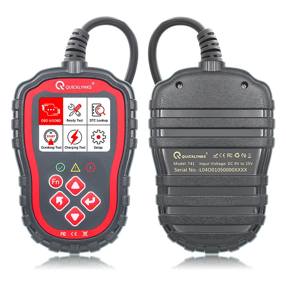 Quicklynks T41 OBD2 Bilmotor Felsökningsverktyg