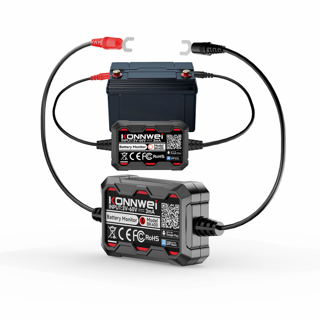 KONNWEI BK400 6-i-1 Bluetooth 5.2 Batterimonitor 3–60V – för 6V/12V/24V/48V