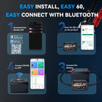 KONNWEI BK400 6-i-1 Bluetooth 5.2 Batterimonitor 3–60V – för 6V/12V/24V/48V