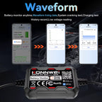 KONNWEI BK400 6-i-1 Bluetooth 5.2 Batterimonitor 3–60V – för 6V/12V/24V/48V