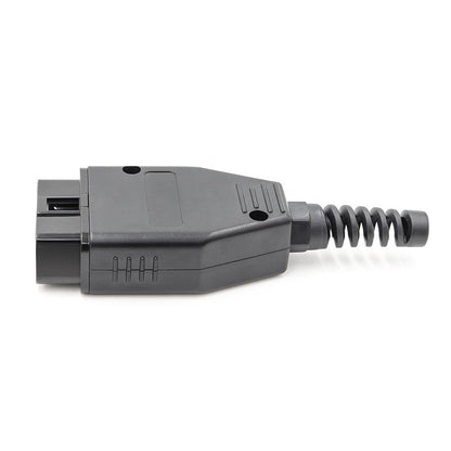 Universal OBD2 16 Pin Male Plug Connector - Black