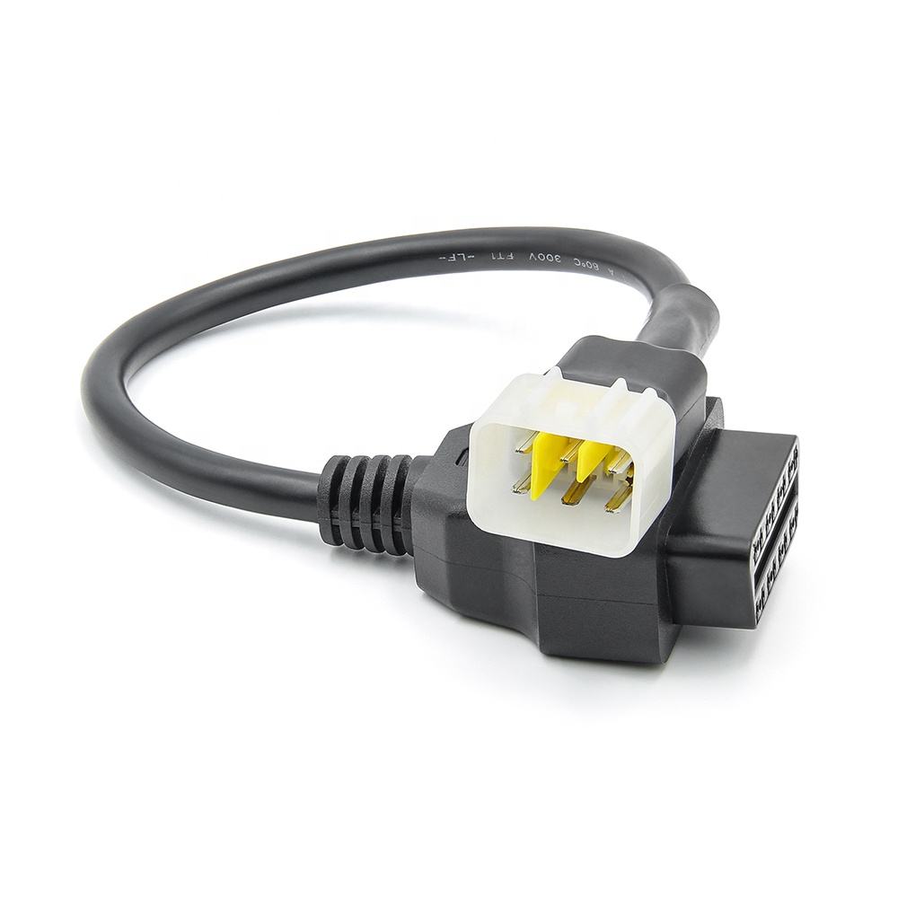 6 Pin till OBD2 16 Pin Adapter för DELPH MC