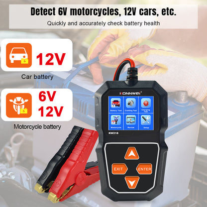 KONNWEI KW218 Bilbatteritestare 6V 12V