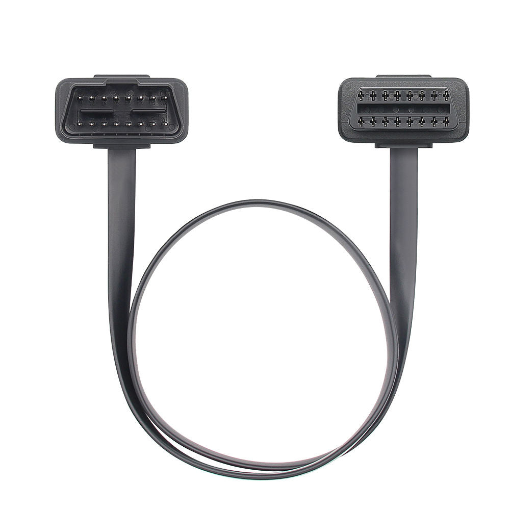 OBD2 Flat Extension Cable Manlig till Kvinna Diagnostikadapter