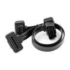 16-pin OBD2 Flat Kabel 30CM - OBD2 Anslutningskabel 2IN1