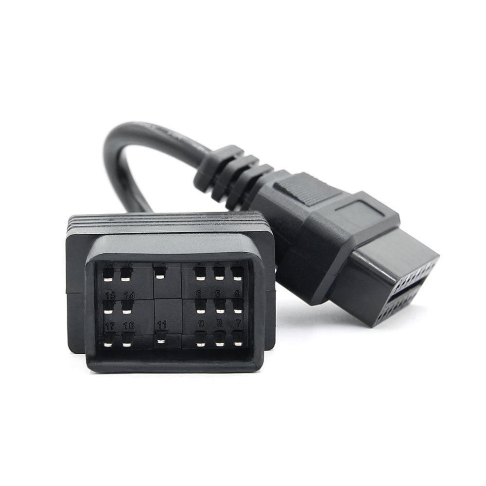 Toyota 17-Pin OBD1 till OBD2 16-Pin Adaptern