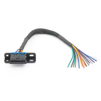 16Pin OBD2 Female Connector till Öppen OBD Kabeladapter Adapterkabel