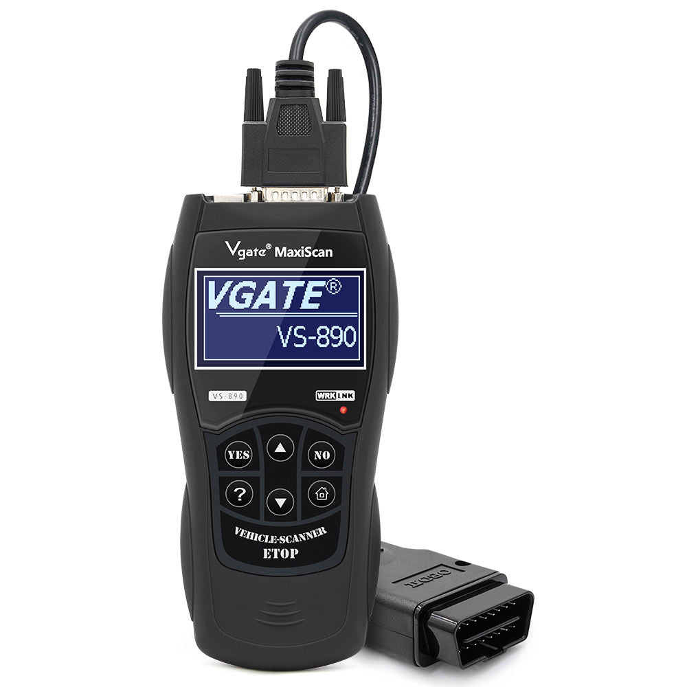 VGATE MaxiScan VS890 OBD2 Code Reader med Hebreiska