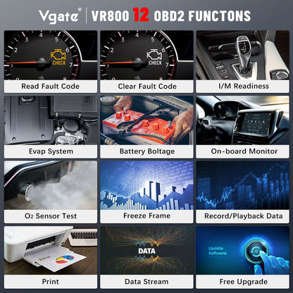 VR800 Vgate OBD2 Felkodsläsare