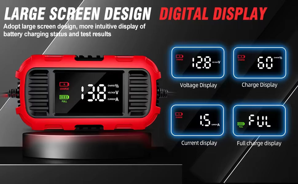 Pulse Repair 12V/2A blybatteriladdare (FOXSUR FBC1202E) Tillbehör