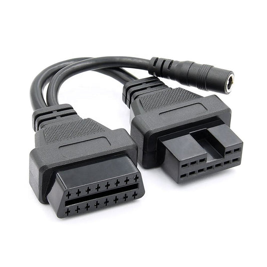 12pin till 16 Pin OBDII Connector för Mitsubishi