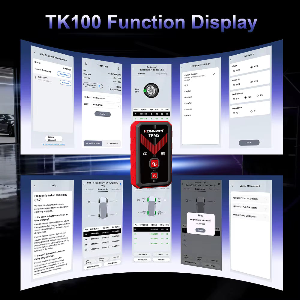 KONNWEI TK100 TPMS-verktyg