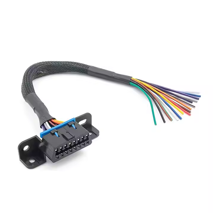 16Pin OBD2 Female Connector till Öppen OBD Kabeladapter