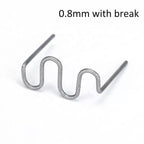 100pcs Plastsvetsningsspik 0.6mm 0.8mm för Plastsvetspistol