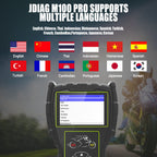 JDiag M100 Pro Universell Motorcykel OBD2 Diagnostik Scanner Felkodsläsare