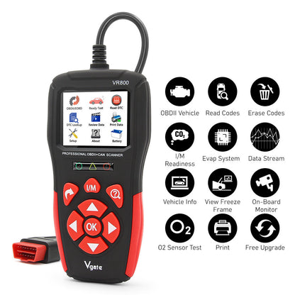 VR800 Vgate OBD2 Felkodsläsare
