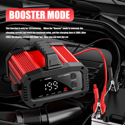 FOXSUR FPT-250 Smart Bilbatteriladdare 12V/25A & 24V/15A