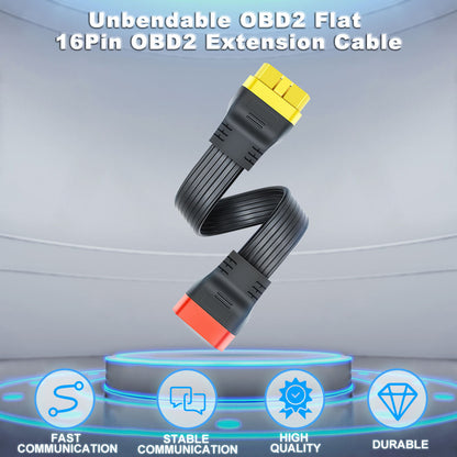 Flat 16-pin OBD2 Förlängningskabel