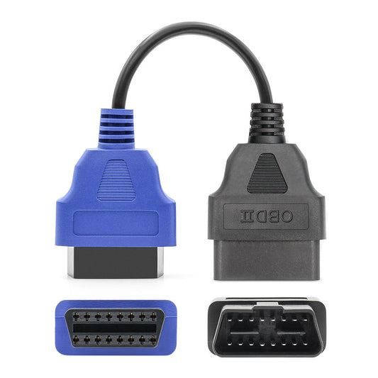 6-Färgad OBD OBD2-kontakt för FiatECUScan Adapter