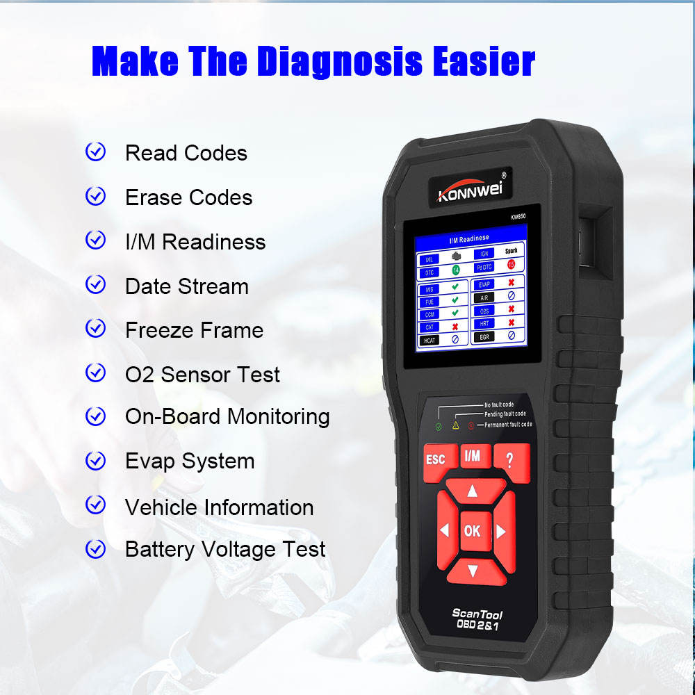KONNWEI KW850 OBD2 Auto Diagnostic Scanner