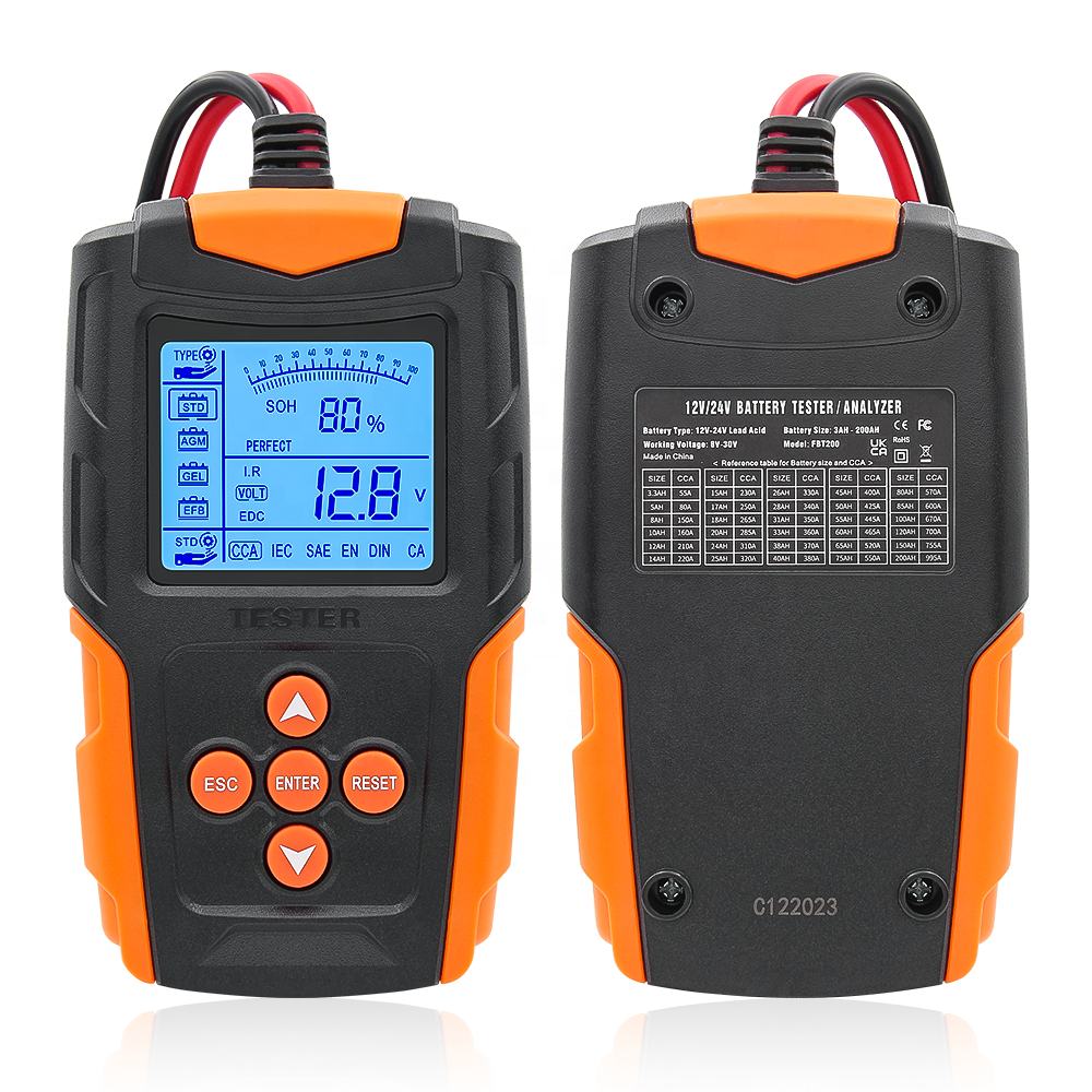 FOXSUR FBT-200 Smart 12V 24V Bilbatteritestare