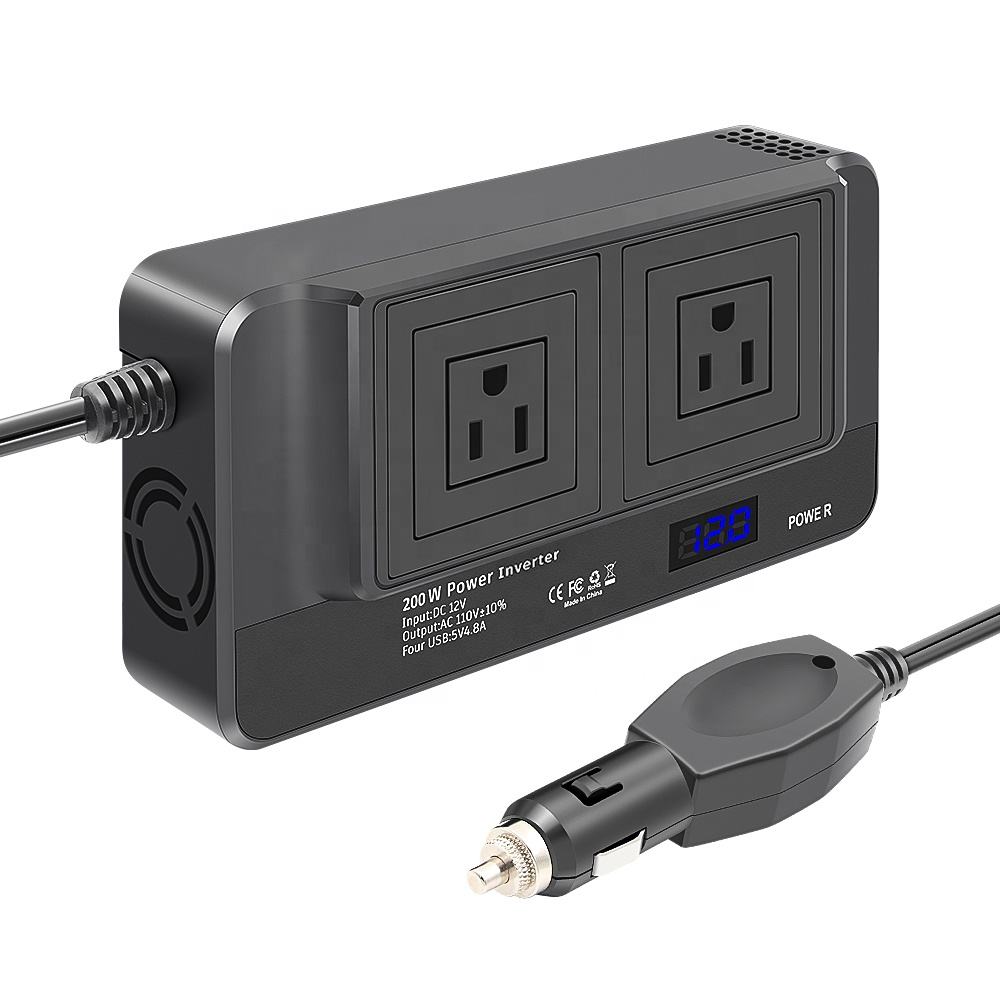 Pure Sine Wave Inverter JFIND JF02 DC12V till AC 220V/110V Tillbehör