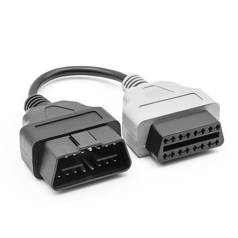 6-Färgad OBD OBD2-kontakt för FiatECUScan Adapter